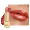 Picture of Oulac Metallic Pumpkin Orange Lipstick for Women, High Impact Lip Color with Moisturizing Creamy Formula, Vegan & Cruelty-Free, Full-Coverage Lipstick 4.3g/0.15 oz (Be Happy(05))