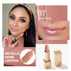 Picture of Oulac Metallic Shine Nude Lipstick for Women, High Impact Lipcolor with Moisturizing Creamy Formula, Vegan & Cruelty-Free, Full-Coverage Lip Color 4.3 g/0.15 oz (Pure Envy(07))