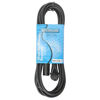 Picture of MCSPROAUDIO Male to Female XLR Cable with black connectors 15 FT Foot Feet, Right-F to Straight-M