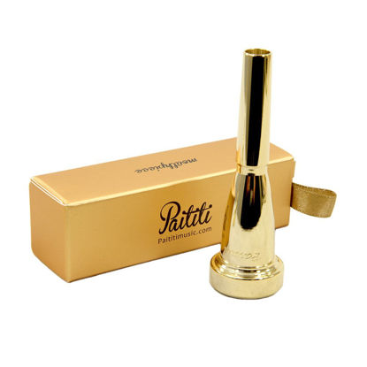 Picture of Paititi Gold Plated Rich Tone Bb 1C Trumpet Mouthpiece