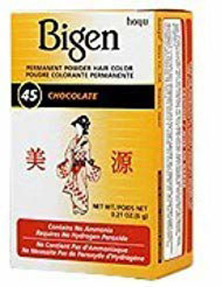Picture of Bigen Powder Hair Color #45 Chocolate 0.21oz (6 Pack)