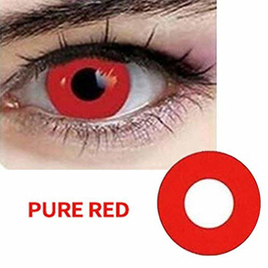 22mm Red And Black Sclera Contacts Vampire Halloween Contact Lenses Tokyo  Ghoul Scary Cosplay Eye Contacts Full Eye | Fruugo UK