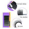 Picture of NAGARAKU Eyelash Extensions 0.20mm D curl 7-15mm Mix Tray Individual Lashes Classic Matte Black Faux Mink 16 Rows Professional Beauty Salon Supplies
