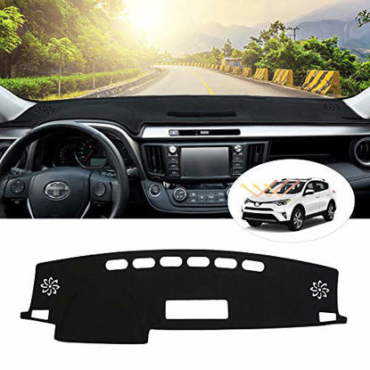 Picture of Cartist Suede Dash Mat for Toyota RAV4 2013-2018 Dash Cover Nonslip Dashboard Mat Protector Sunshade No Glare
