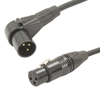 Picture of MCSPROAUDIO Male to Female XLR Cable with black connectors 25 FT Foot Feet Right Straight