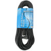 Picture of MCSPROAUDIO Male to Female XLR Cable with black connectors 50 FT Foot Feet, Right-F to Straight-M