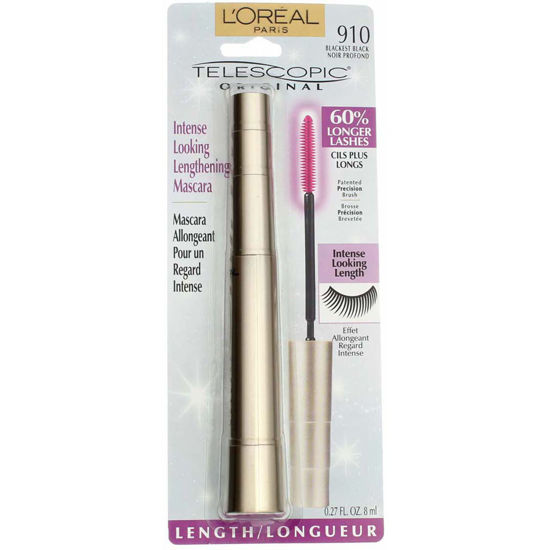 Picture of L'Oreal Paris Telescopic Mascara, Blackest Black [910] 0.27 oz (Pack of 3)