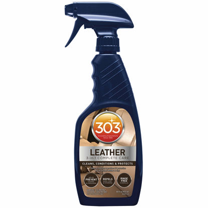 Picture of 303 (30218-6PK) Leather 3 - In - 1 Complete Care - Cleans, Conditions, And Protects, Helps Prevent Fading And Cracking - Rinse Free Formula - Repels Dust, Lint, And Staining, 16 fl. oz. 6 Pack