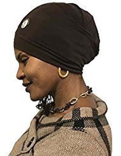 Picture of Fairy Black Mother Dreadlocks Loc Cap Adjustable Bonnet For Men & Women(Brown, Medium)
