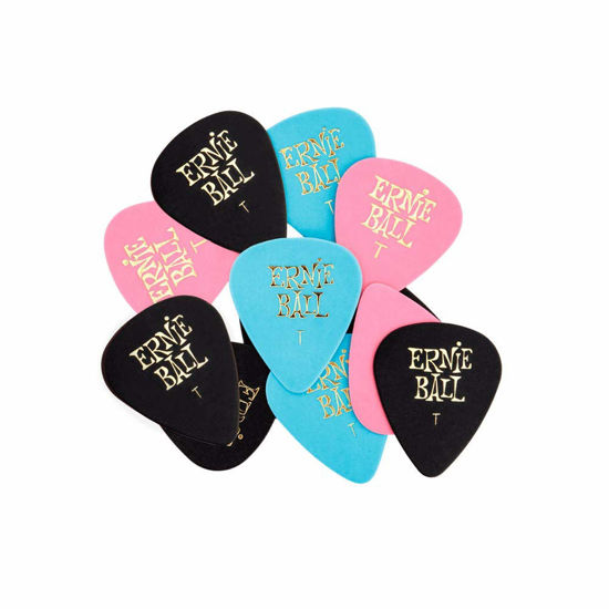 GetUSCart Ernie Ball Guitar Picks, Thin, Assorted Colors, 12pack (P09176)