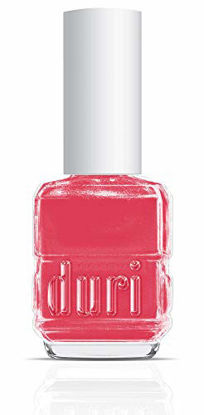 Picture of duri Nail Polish, 743 Head Over Heels, Pink Shimmer Lacquer, Full Coverage, Shiny Finish, Fast Drying, Long Lasting, Easy to Apply, 0.5 Fl Oz