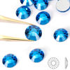 Picture of Flatback Rhinestones Non Hotfix Rhinestones for Crafts Glass Nail rhinestones Nail Gems Crystals Rhinestones for Makeup Bags Shoes Decoration DIY(SS20,1440pcs,Capri Blue)