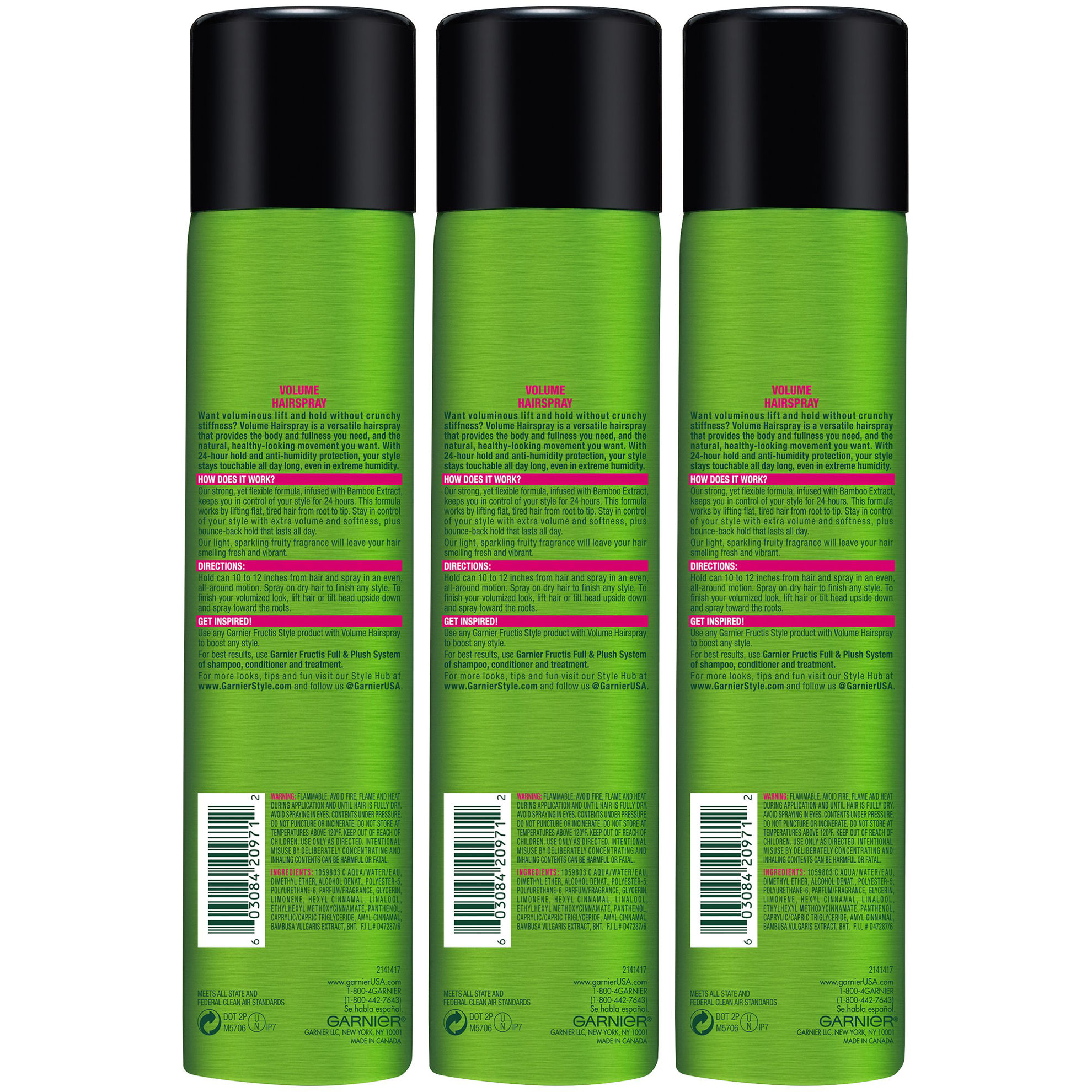 GetUSCart Garnier Fructis Style Volume Hairspray, All Hair Types, 8.25