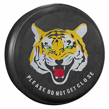 Picture of AmFor Spare Tire Cover, Universal Fit for Jeep, Trailer, RV, SUV, Truck and Many Vehicle, Wheel Diameter 28" - 29", Weatherproof Tire Protectors (Tiger Head)