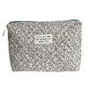 Picture of Juoxeepy Cotton Makeup Bag Large Travel Cosmetic Bag Quilted Cosmetic Pouch Coquette Aesthetic Floral Toiletry Bag