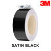 Picture of 2 inches x 25 Feet 3M 1080 2080 Satin Black Vinyl Wrap Kit for Black Out Chrome Delete Window Trim Door Trim Free Tool Kit