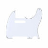 Picture of Musiclily 5 Hole Vintage Tele Guitar Pickguard for USA/Mexican Made Fender Standard Telecaster Style, 3Py White