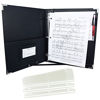 Picture of MSP Professional 3 Rings Portfolio Organizer, Music Choral Folder with, Handle, Detachable Strap and Bonus Item: Plastic Strip Magazine Holders- Black (MSP-210S) (MSP-210S _ 9.5" x 12.5")