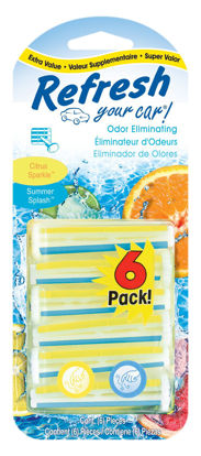 Picture of Refresh Your Car! E301448500 Dual Scent Vent Sticks, Citrus Sparkle and Summer Splash, 6 Per Pack