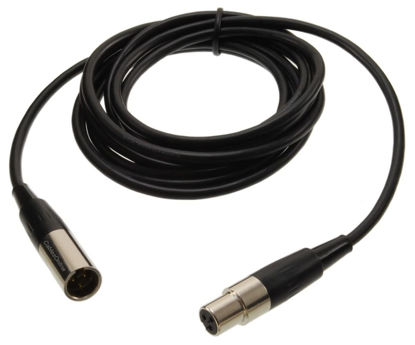 Picture of CablesOnline 6ft Mini-XLR Male to Mini-XLR Female Pro Lapel Microphone Cable, (XM-006)
