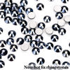 Picture of Novani Rhinestones Flatback Rhinestones Glass Gems Stones Jewels Round Gemstones Non-Hotfix Crystal for Crafts,SS20,1440 Pieces,Shiny Black