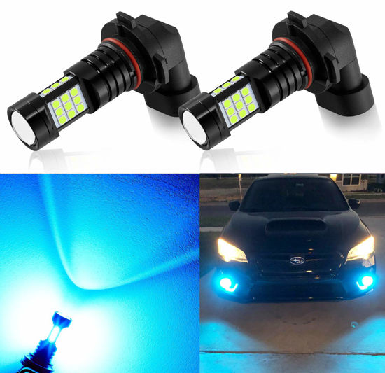 GetUSCart AUXLIGHT 9006 LED Fog Light DRL Bulbs 2400 Lumens Extremely Bright HB4 9006LL 9006XS Bulbs Replacement for Cars Trucks Ice Blue