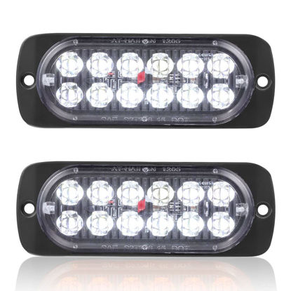 Picture of Pack of 2 Aluminum Housing Clear Lens White LED Reverse Backup Running Lights, AT-HAIHAN DOT Compliant Waterproof Surface Mount Lighting for Truck Tractor Jeep RV