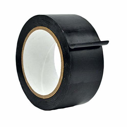 Picture of WOD VTC365 Black Vinyl Pinstriping Tape, 2 inch x 36 yds. for School Gym Marking Floor, Crafting, & Stripping Arcade1Up, Vehicles and More