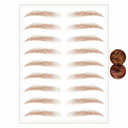 Picture of Brows by Bossy Temporary Brow Tattoo | 8 Colors & 6 Styles | Waterproof Eyebrow Stickers, False Tattoos Hair Like Peel Off Instant Transfer Eyebrows For Women And Men | Natural Strokes, Shaping, Tint