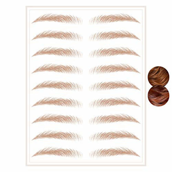 Picture of Brows by Bossy Temporary Brow Tattoo | 8 Colors & 6 Styles | Waterproof Eyebrow Stickers, False Tattoos Hair Like Peel Off Instant Transfer Eyebrows For Women And Men | Natural Strokes, Shaping, Tint