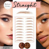 Picture of Brows by Bossy Temporary Brow Tattoo | 8 Colors & 6 Styles | Waterproof Eyebrow Stickers, False Tattoos Hair Like Peel Off Instant Transfer Eyebrows For Women And Men | Natural Strokes, Shaping, Tint