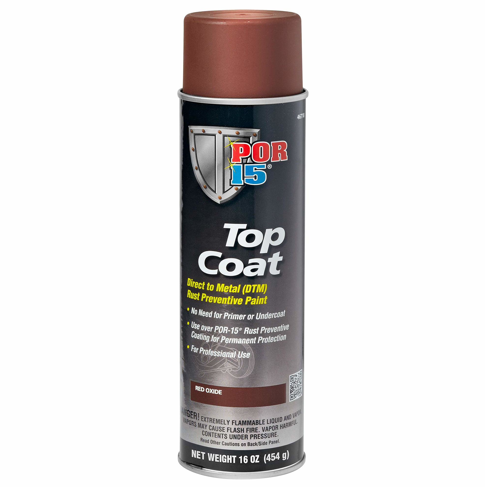 GetUSCart POR15 Red Oxide Top Coat Spray Paint 16 fl. oz. Direct to Metal Paint Sheds