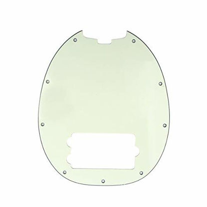 Picture of Musiclily 9 Holes 4 String Bass Pickguard Plate for Music Man StingRay MM Style, 3Ply Ivory
