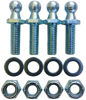 Picture of (4 Pack) 10mm Ball Studs With Hardware - 5/16-18 Thread x 1" Long Shank - Gas Lift Support Strut Fitting