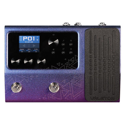 Picture of Valeton GP-100 Guitar Bass Amp Modeling IR Cabinets Simulation Multi Language Multi-Effects with Expression Pedal Stereo OTG USB Audio Interface (Violet)
