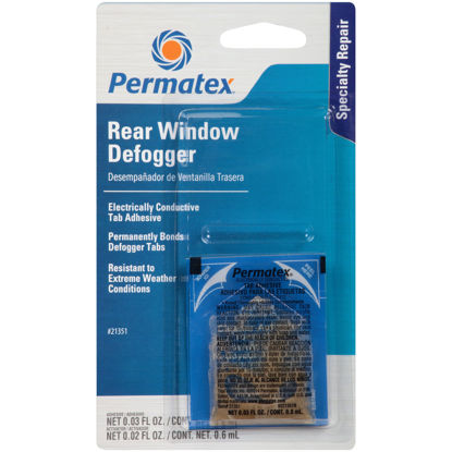 Picture of Permatex 21351-6PK Electrically Conductive Rear Window Defogger Tab Adhesive (Pack of 6)