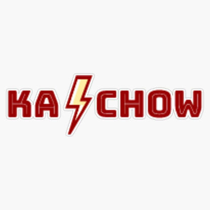 Picture of Ka Chow - Lightning McQueen Sticker Vinyl Bumper Sticker Decal Waterproof 5"