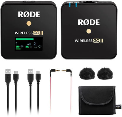 Picture of Rode Wireless GO II Single Compact Digital Wireless Microphone System Recorder Bundle with Professional Grade Lapel Microphone