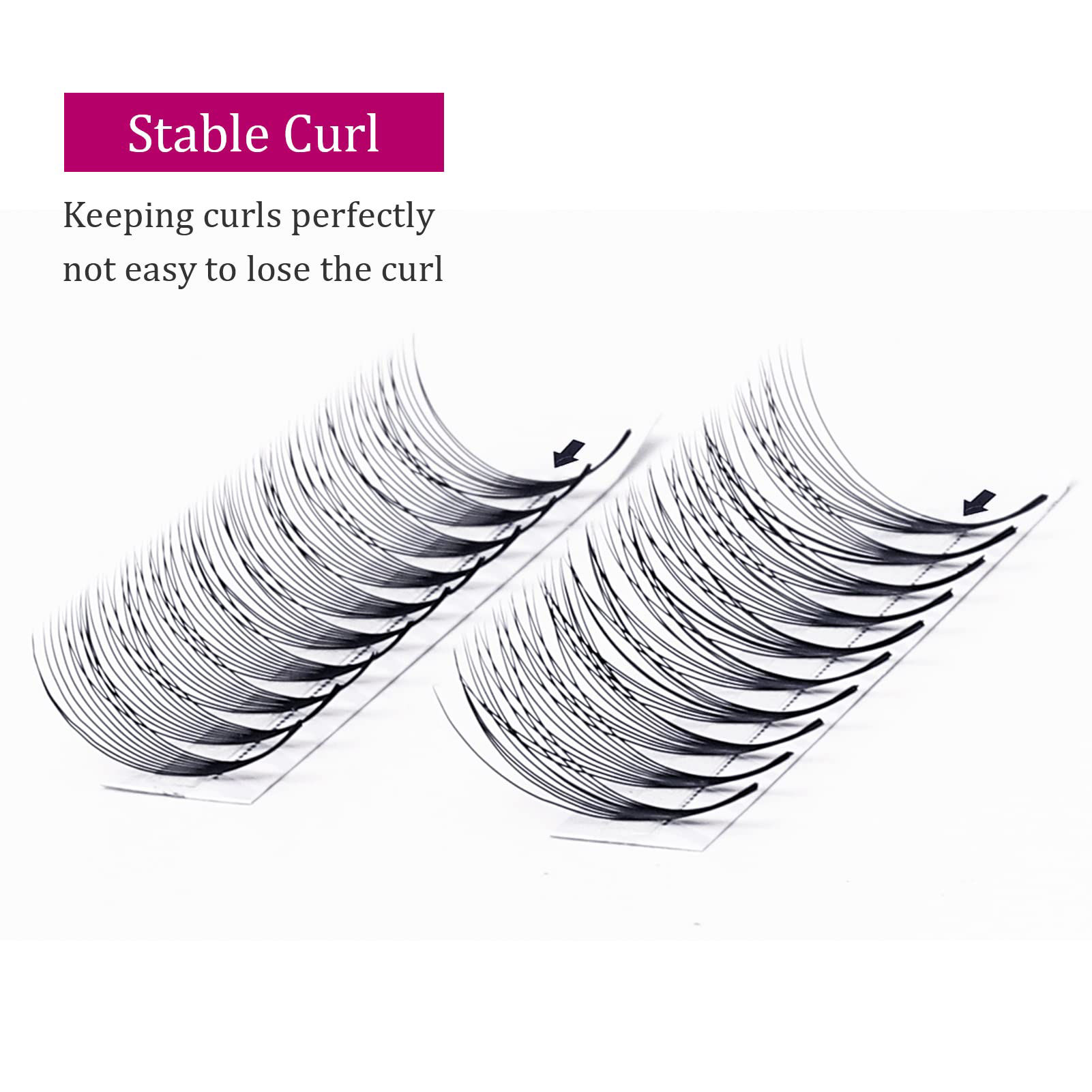 GetUSCart- Volume Lash Extensions 0.07 D Curl 10D Premade Fans Eyelash ...