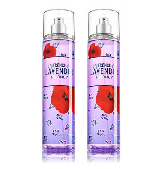 Bath and Body Works French Lavender Fine Fragrance Body Spray Mist Perfume  Gift Set - Value Pack Lot of 2 (French Lavender)