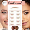 Picture of Brows by Bossy Temporary Eyebrow Tattoos Waterproof Eyebrow Stickers, False Tattoos Hair Like Peel Off Instant Transfer Brows For Women And Men | Natural Strokes, Shaping, Tint?