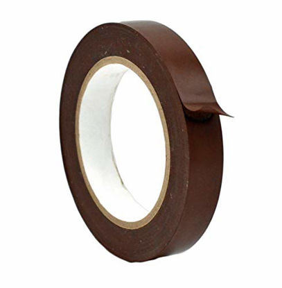Picture of WOD VTC365 Brown Vinyl Pinstriping Tape, 3/4 inch x 36 yds. for School Gym Marking Floor, Crafting, & Stripping Arcade1Up, Vehicles and More