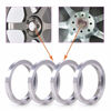 Picture of ZHTEAPR 4pcs Wheel Hub Centric Rings 71.5 to 83.1 OD=83.1mm ID=71.5mm Aluminium Alloy Wheel Hubrings 83.1 to 71.5
