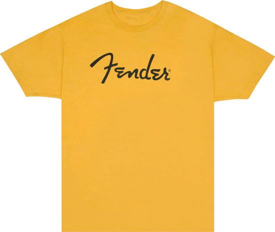 Picture of Fender Spaghetti Logo T-Shirt, Butterscotch Blonde, L