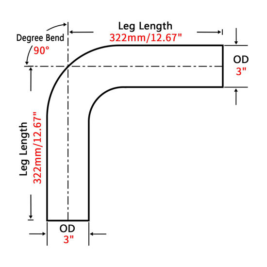 5-Inch Stainless Steel Straight Exhaust Pipe – T304 Polished, 4-Foot Length, Mandrel Bent