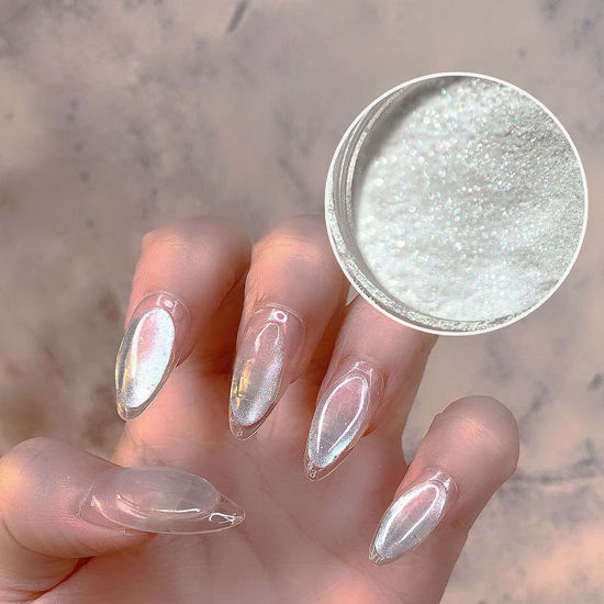 40 Awesome Nail Ideas You Should Try : Shimmery Clear Nails