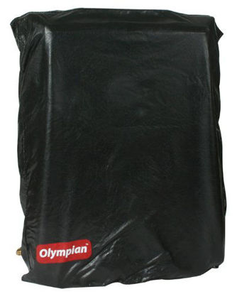 Picture of Camco Olympian Wave Heater 6 Dust Cover - Helps Keep Dust and Debris Off of The Catalytic Heating Pad |Custom Fitted Wall Mounted Style Cover | Easy Use and Maintenance - (57713)