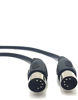 Picture of 10 Feet (ft) MIDI Cable with 5 Pin DIN Connector, Black (2 Pack)