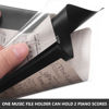 Picture of 24 Pieces Flip Folder Pages Flip Folio Marching Band Musical Flip Folder with 2 Holes 7.5 x 6.3 Inches PVC Waterproof Window Pages for Holding Sheet Music Files (Black, Double Available)
