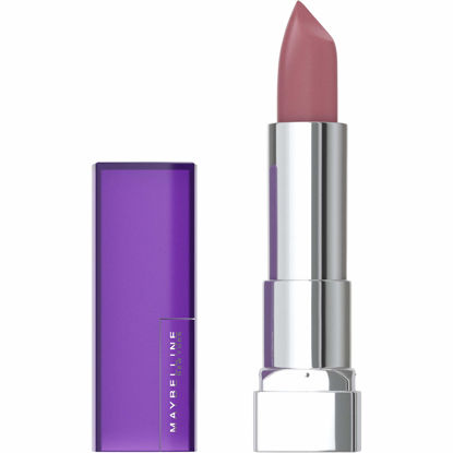 Picture of Maybelline Color Sensational Lipstick, Lip Makeup, Matte Finish, Hydrating Lipstick, Nude, Pink, Red, Plum Lip Color, Mauve It, 0.15 oz; (Packaging May Vary)